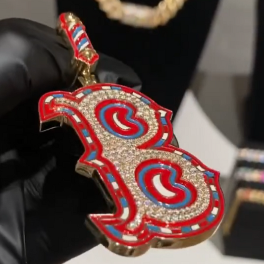 Custom Letter Pendant with VVS Moissanite