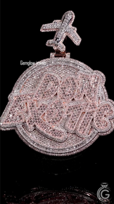Custom Rapper Pendant in 925 Silver Bling