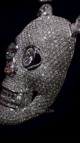 Antique Skull Diamond Pendant