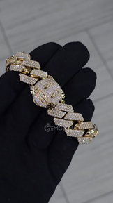 Silver Moissanite Diamond Bracelet