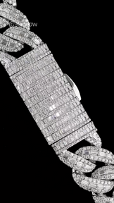 20mm Round & Baguette Miami Cuban Chain