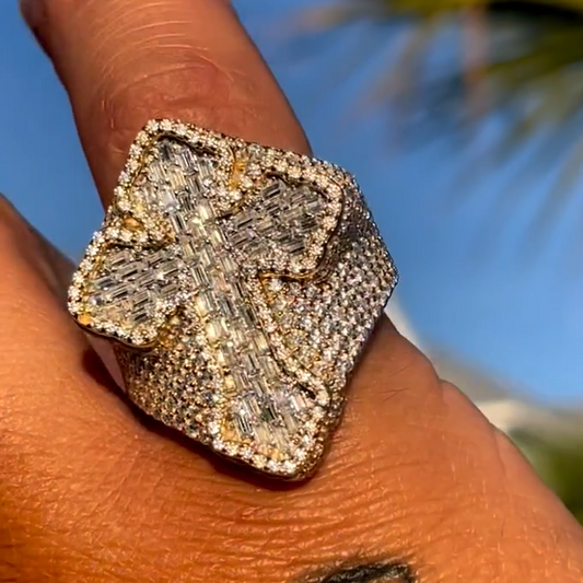 Men's Iced out Hip hop ring 