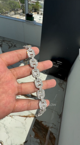 14mm Iced Cuban Link Bracelet for Men