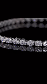 East West Set Oval Diamond Bracelet
