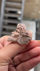 Iced Out Jesus Face Ring
