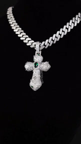 Luxurious Iced Out Cross Pendant