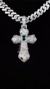 Luxurious Iced Out Cross Pendant