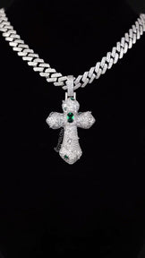 Luxurious Iced Out Cross Pendant