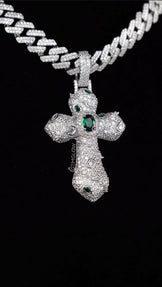 Luxurious Iced Out Cross Pendant