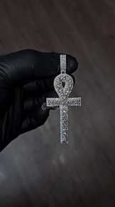 Iced Out Ankh Cross Pendant