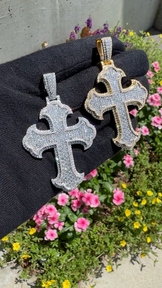 Custom Cross Iced Out Pendant