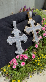 Custom Cross Iced Out Pendant