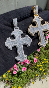 Custom Cross Iced Out Pendant