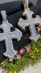 Custom Cross Iced Out Pendant