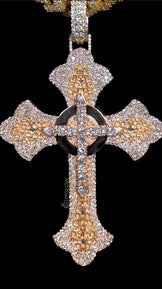 Custom Cross Iced Out Pendant