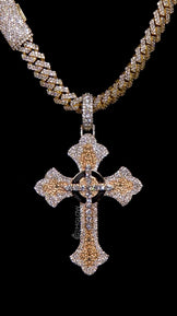 Custom Cross Iced Out Pendant