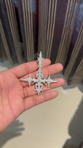 Iced Out Hip Hop Cross Pendant with Cuban Chain