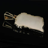 Iced Jesus Pendant with Princess, Round, Marquise Stones