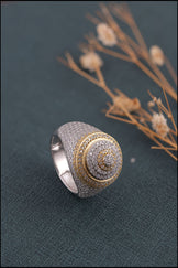 Custom Iced Out Moissanite Ring Men