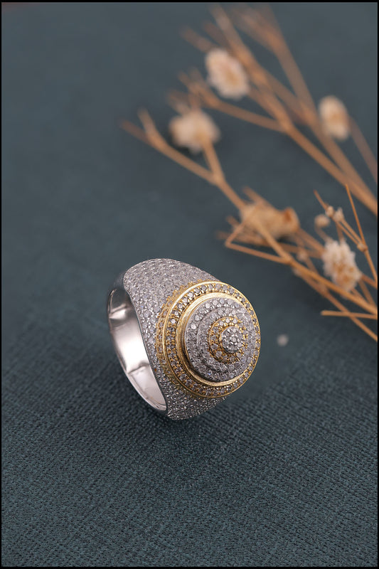 Custom Iced Out Moissanite Ring Men