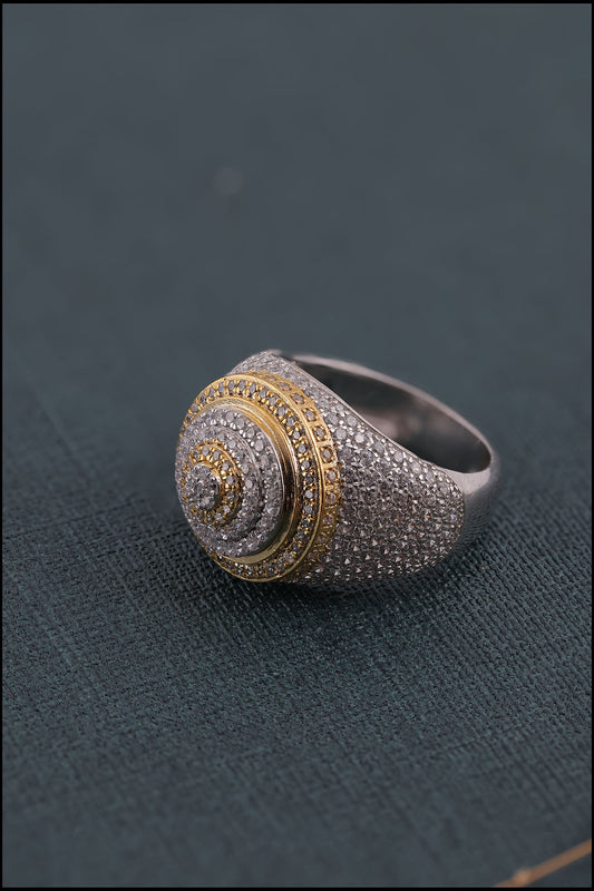 Custom Iced Out Moissanite Ring Men