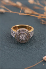 Bold Moissanite Statement Ring for Men