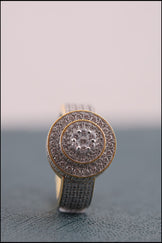 Bold Moissanite Statement Ring for Men