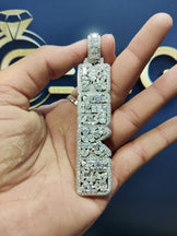 Custom Fully Iced Letter Pendant & Chain