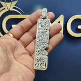 Custom Fully Iced Letter Pendant