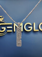 Custom Fully Iced Letter Pendant