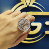 Custom Bust down Rapper Ring