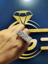 VVS Moissanite Diamond Men's Ring