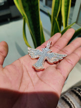 Iced Out Cross Moissanite Pendant