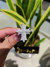 Iced Out Cross Diamond Ring