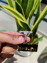 Iced Out Cross Diamond Ring