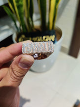VVS1 Moissanite Custom Letter Ring