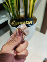 VVS1 Moissanite Custom Letter Ring