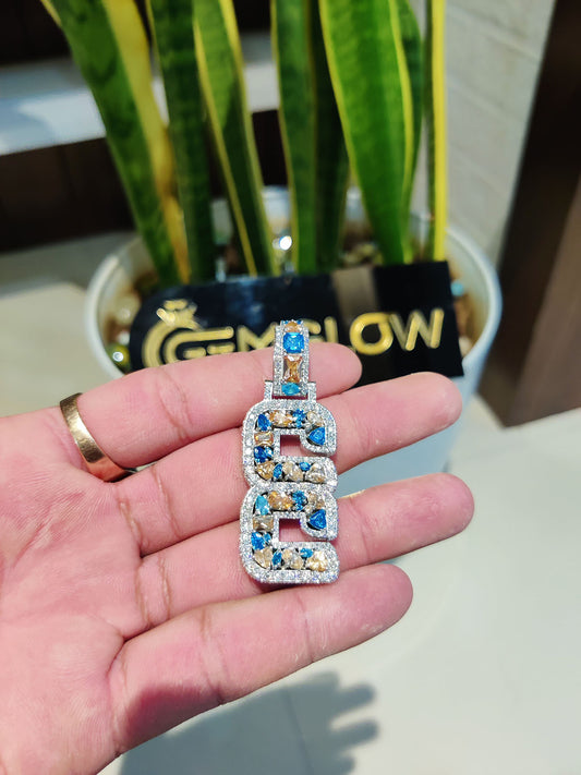 Fully Iced Out Letter Pendant