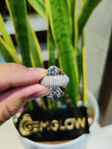 Fully iced out Hip Hop Cross Ring