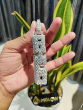 Custom Moissanite Letter Pendant