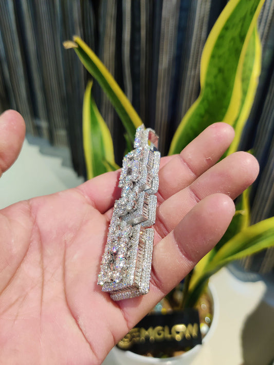 Custom Moissanite Letter Pendant