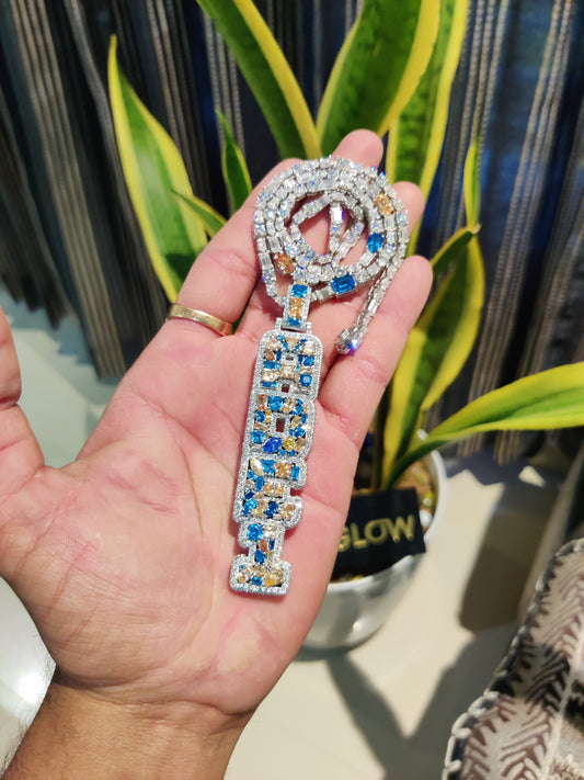 Custom Moissanite Initial Letter Pendant