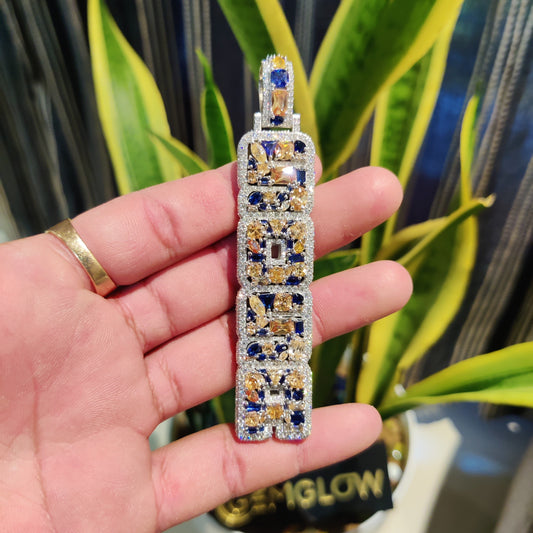 Custom Moissanite Initial Letter Pendant