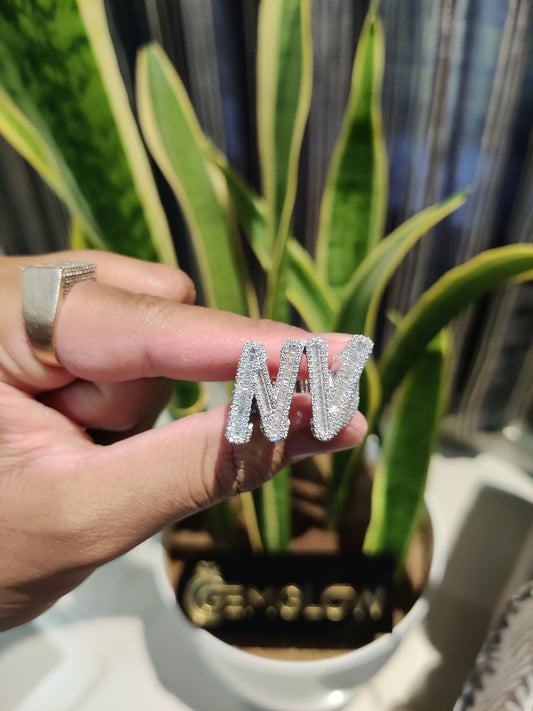 Hip Hop Letter Ring