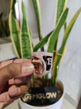 VVS1 Moissanite Customize Letter Ring