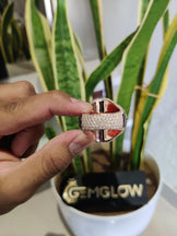 VVS1 Moissanite Customize Letter Ring