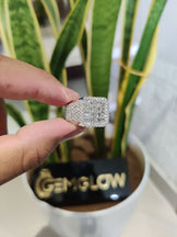 Iced Out VVS Moissanite Rapper Ring