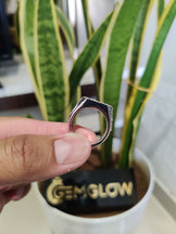 Iced Out VVS Moissanite Rapper Ring