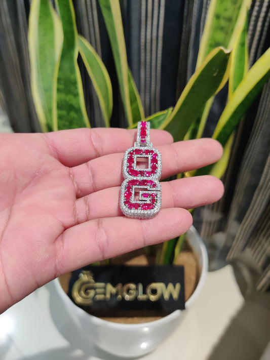 Custom Baguette Moissanite Chain & "OG" Letter Pendant