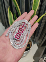 Custom Baguette Moissanite Chain & "OG" Letter Pendant